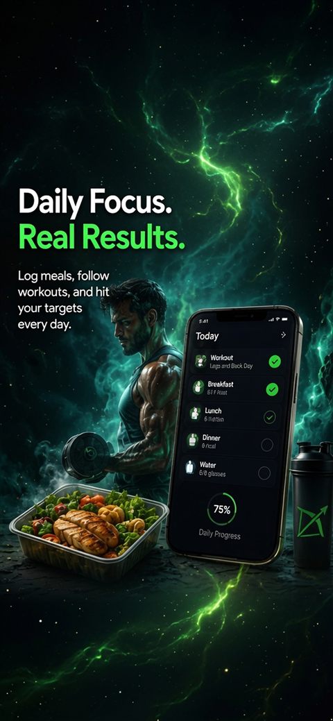 Concept art for a daily checklist screen