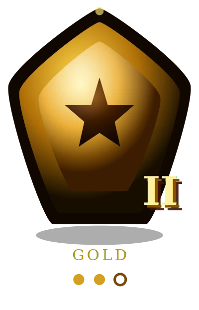 Gold II badge
