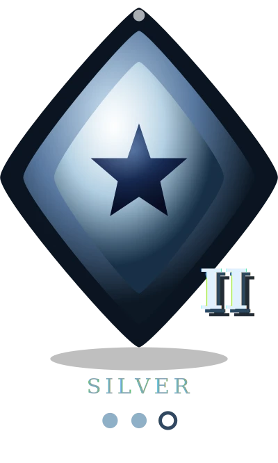 Silver II badge